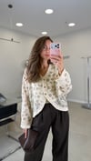 KAHVE 3448 ETNİK DESEN GÖMLEK 
