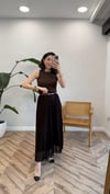 KAHVE 34529 TAŞLI PİLİSE ETEK 