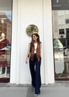 KAHVE 35063 NAKIŞLI SÜET YELEK 