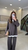 KAHVE 3586 DÜĞME DETAY TAKIM 