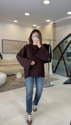 KAHVE 3599 BİSİKLET YAKA SWEAT 