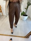 KAHVE 4001 DERİ PANTOLON 