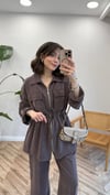KAHVE 4025 FERMUARLI PANTOLON TAKIM 