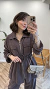 KAHVE 4025 FERMUARLI PANTOLON TAKIM 