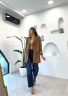 KAHVE 4033 DERİ CEKET 
