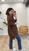KAHVE 40741 TRİKO KAZAK 