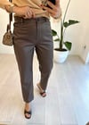KAHVE 4319 DERİ PANTOLON