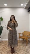 KAHVE 4376 DESENLİ ELBİSE
