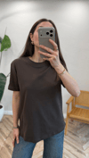 KAHVE 4625 BASİC TİŞÖRT 