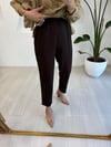 KAHVE 4682 SHİNY COMFORT PANTOLON