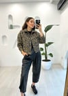 KAHVE 5019 LEOPAR DESEN CEKET