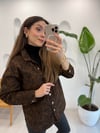 KAHVE 50746 OVERSİZE CEKET 