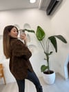 KAHVE 50746 OVERSİZE CEKET 