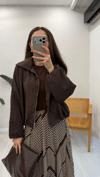 KAHVE 5117 DİK YAKA CEKET 