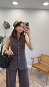 KAHVE 5149 YELEK MODAL TAKIM