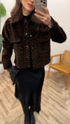 KAHVE 5185 LEOPAR DESEN CEKET