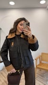 KAHVE 5303 KADİFE YAKA KISA TRENÇ 