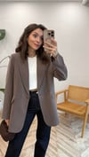 KAHVE 5537 MODAL BLAZER CEKET