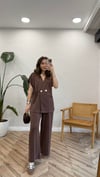 KAHVE 5717 KRUVAZE PANTOLON TAKIM 