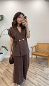 KAHVE 5717 KRUVAZE PANTOLON TAKIM 