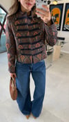 KAHVE 5721 DESENLİ CEKET 