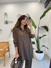 KAHVE 5940 TENCEL PANTOLON TAKIM 