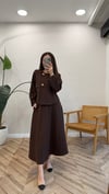 KAHVE 5946 DÜĞMELİ ETEKLİ TAKIM 