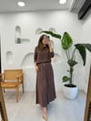 KAHVE 5948 TENCEL TRİKO ETEK TAKIM 