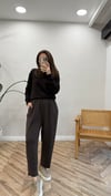 KAHVE 6124 DİKİŞ DETAY PANTOLON