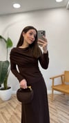 KAHVE 6147 YAKA DETAY ETEKİ TAKIM