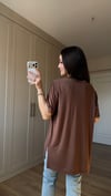 KAHVE 6161 BAMBU TİŞÖRT 