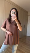 KAHVE 6161 BAMBU TİŞÖRT 