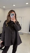 KAHVE 6194 SÜET YAKA TRENÇ 
