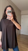 KAHVE 6462 BEAUTY BASKI TİŞÖRT 