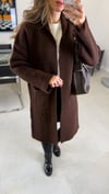 KAHVE 6635 UZUN TRİKO HIRKA 