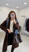 KAHVE 6635 UZUN TRİKO HIRKA 