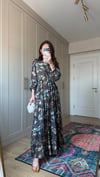 KAHVE 6777 KRAŞLI ELBİSE 