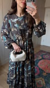 KAHVE 6777 KRAŞLI ELBİSE 