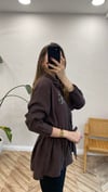 KAHVE 6813 BONCUK İŞLEME CEKET 