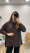 KAHVE 6813 BONCUK İŞLEME CEKET 