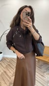 KAHVE 6826 HAKİM YAKA CEKET 