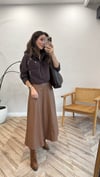 KAHVE 6826 HAKİM YAKA CEKET 
