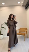 KAHVE 6913 TAŞ DETAY ETEK TAKIM