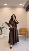 KAHVE 6913 TAŞ DETAY ETEK TAKIM