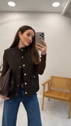 KAHVE 6992 KAPİTONE KISA YELEK
