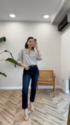 KAHVE 7066 CİZGİLİ GÖMLEK 