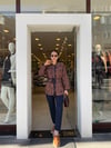 KAHVE 7074 ETNİK DESEN CEKET