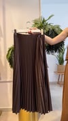 KAHVE 7186 PİLİSE SATEN ETEK
