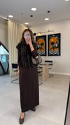 KAHVE 7290 YELEK ELBİSE 