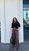KAHVE 7460 LEOPAR DESEN PANTOLON 